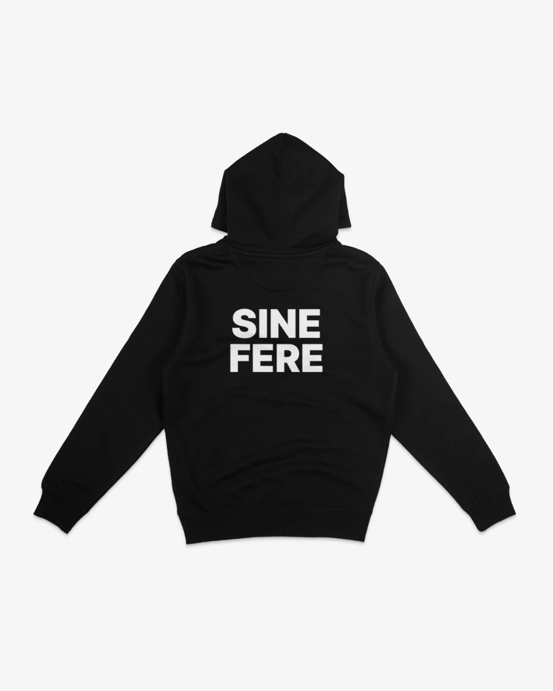 SINE FERE BLACK HOODIE 2