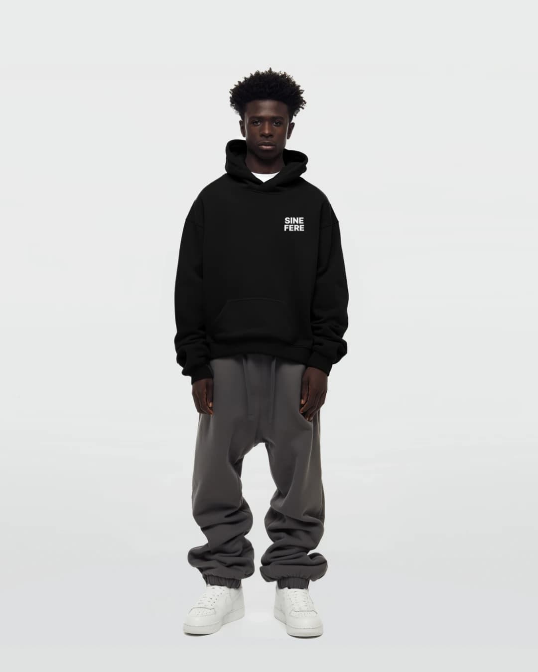 SINE FERE BLACK HOODIE 3